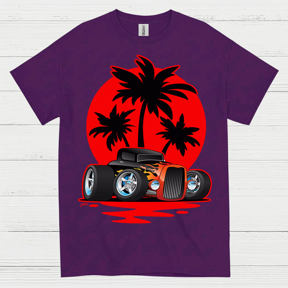 Sunset Hot Rod T Shirt