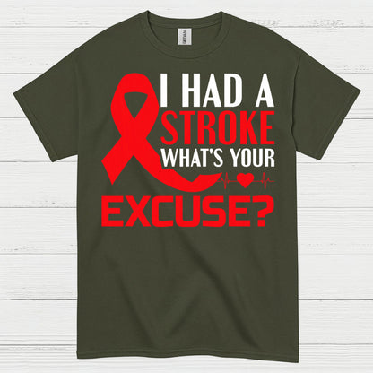 I Had A Stroke Whats Your Excuse Awareness T Shirt