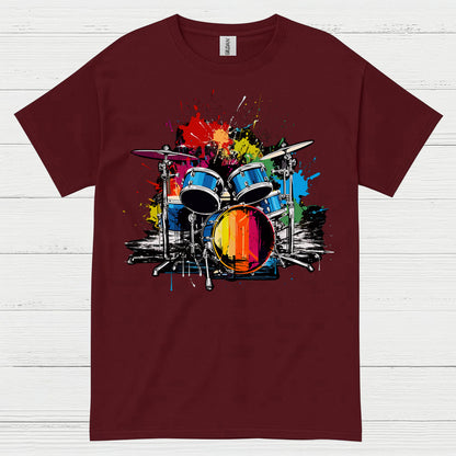Color Splash Drums T Shirt
