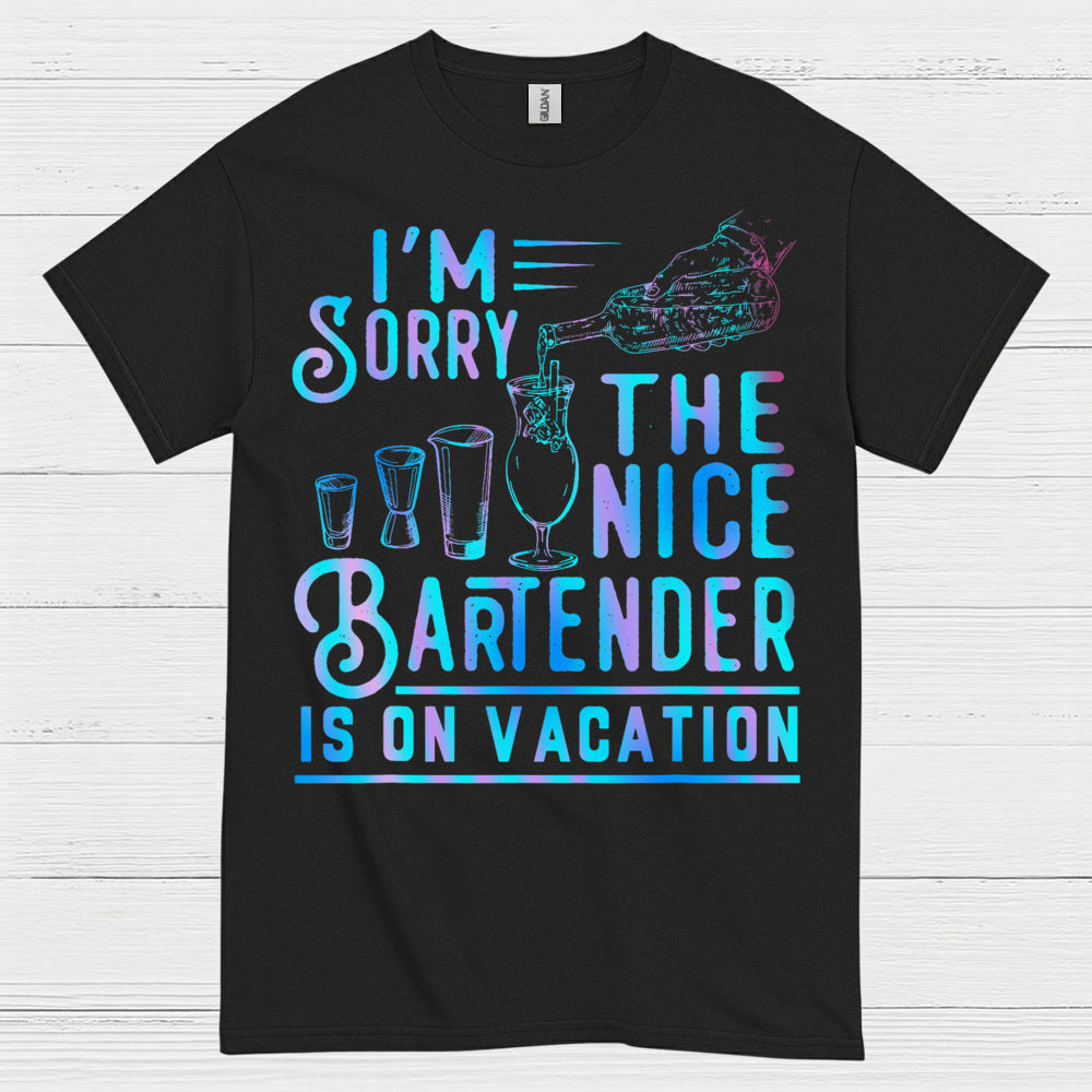 Nice Bartender On Vacation Humor T Shirt