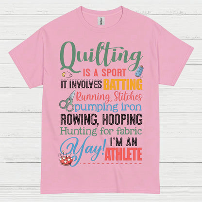 Quilting Is A Sport Humor T Shirt