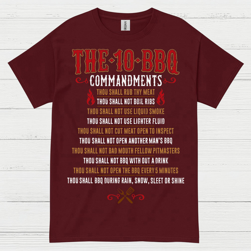 The 10 BBQ Commandments T Shirt