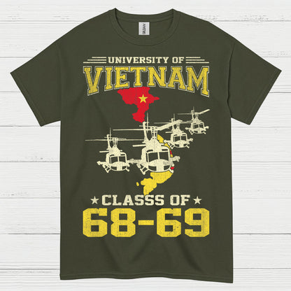 University Of Vietnam Class Of 68 69 Veteran T Shirt