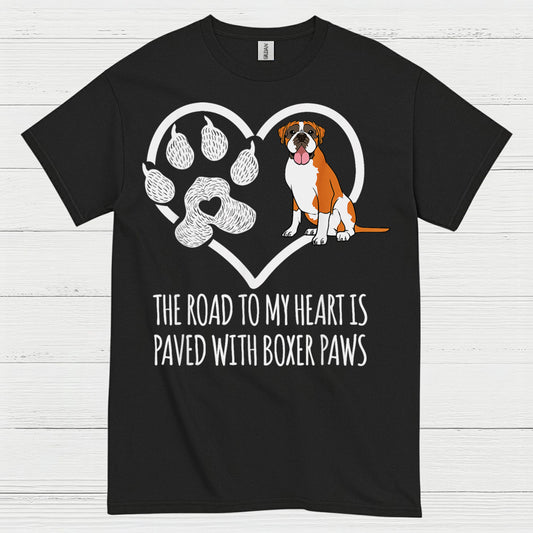 Boxer Paws Heart T Shirt
