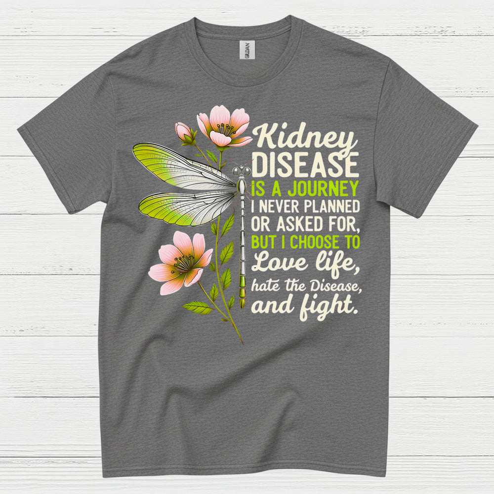 Kidney Disease Journey Love Life Strength T Shirt
