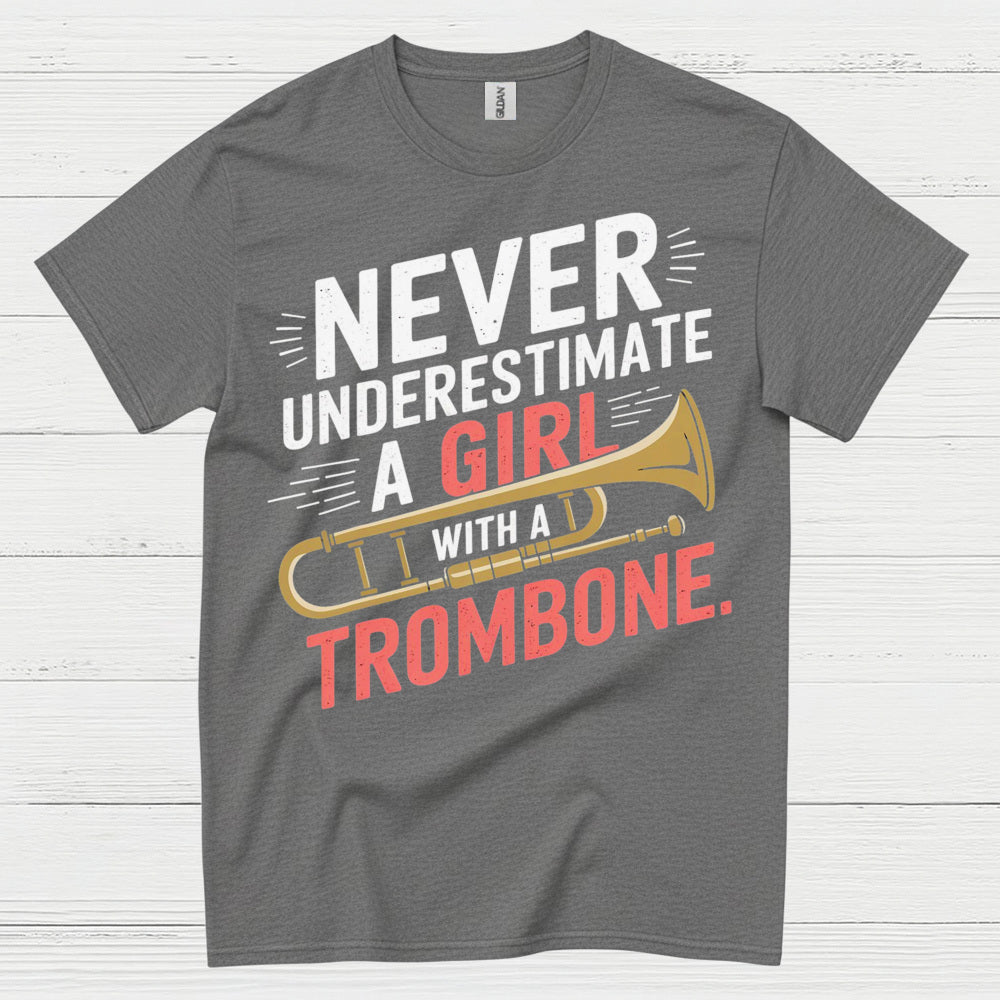 Trombone Girl Power Funny T Shirt