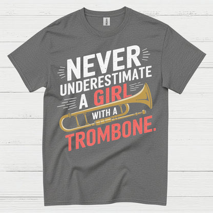 Trombone Girl Power Funny T Shirt