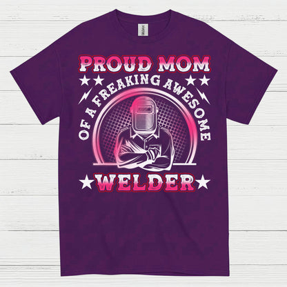 Proud Mom Welder Celebrating Her Awesome Craft T Shirt