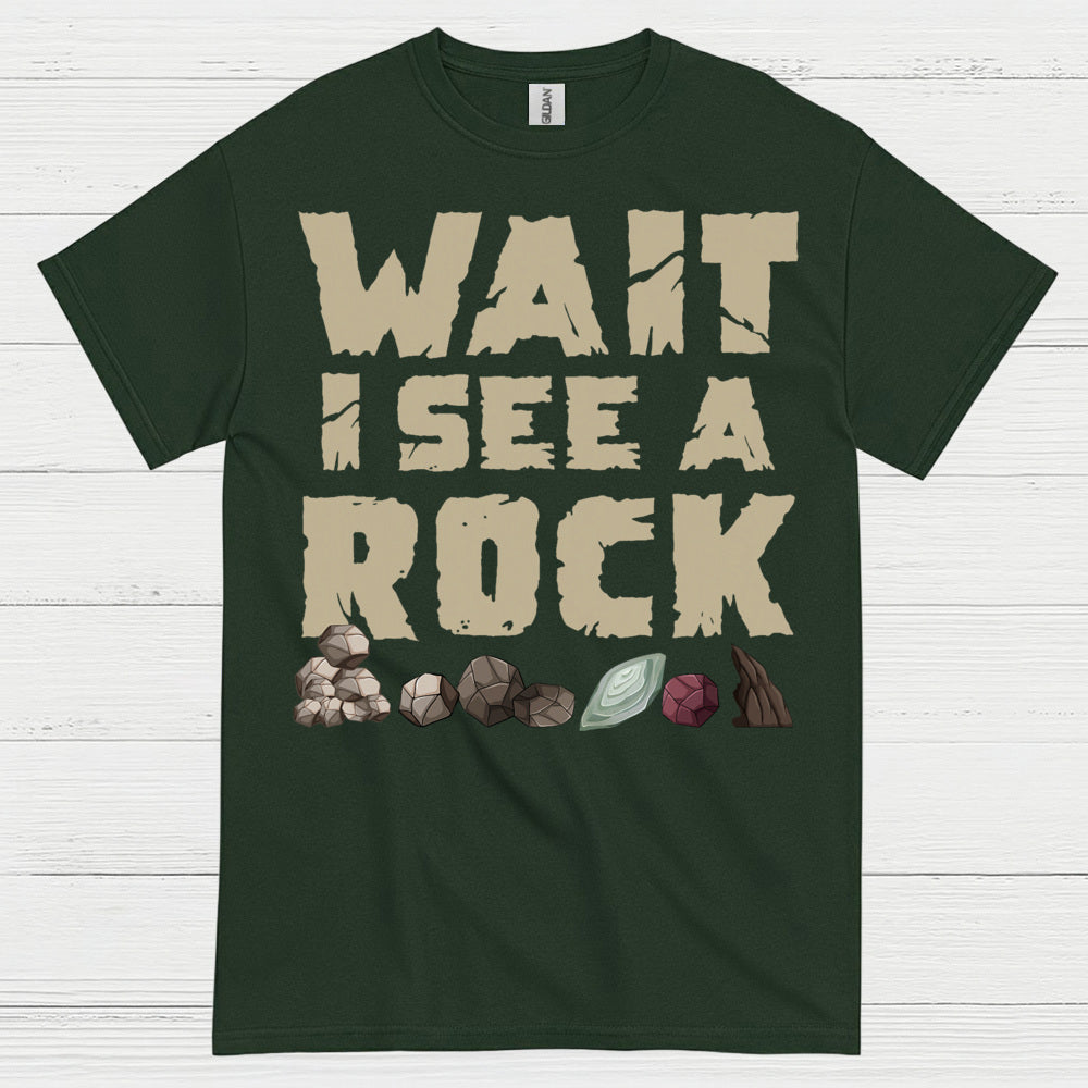 Wait I See A Rock Rock Collector T Shirt