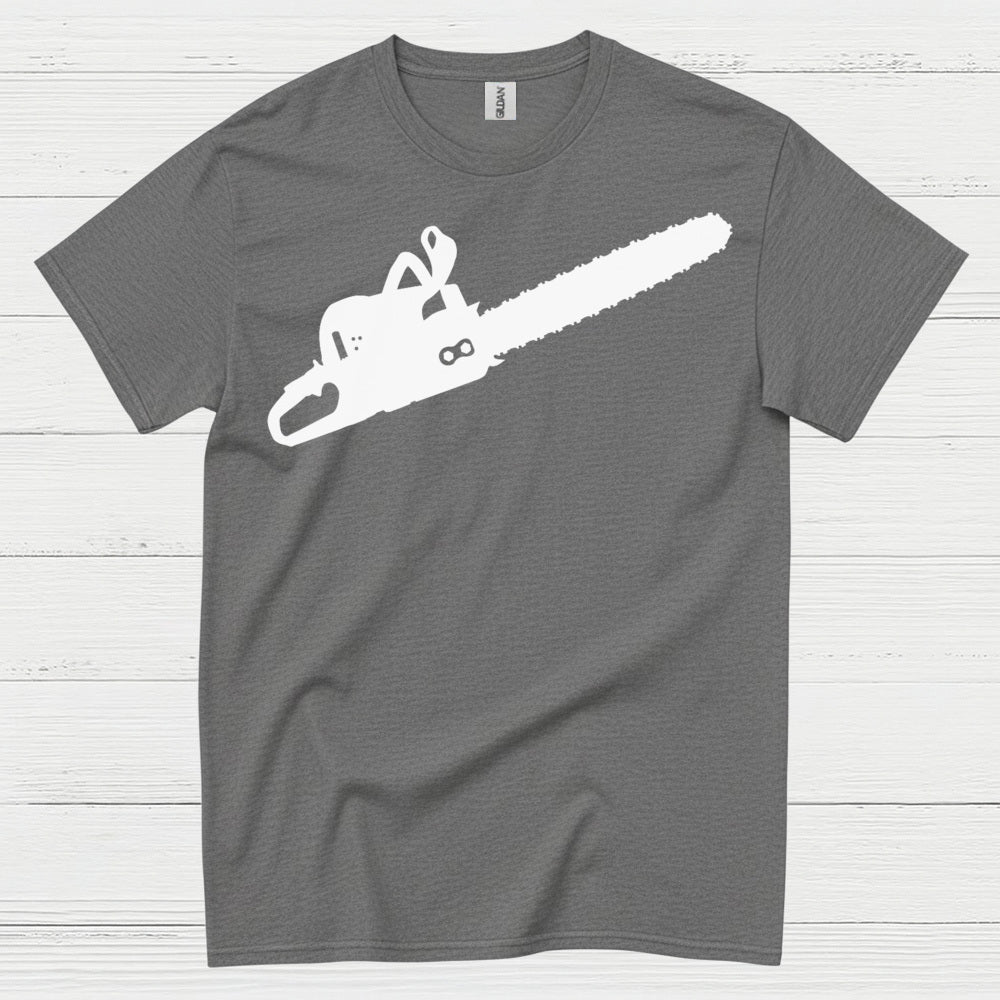 Minimal Chainsaw Silhouette T Shirt