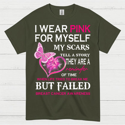 I Wear Pink Breast Cancer Survivor T Shirt