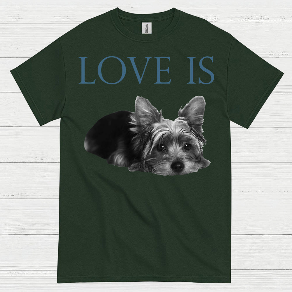 Love Is Yorkie Dog Lover T Shirt