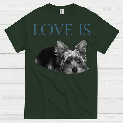 Love Is Yorkie Dog Lover T Shirt