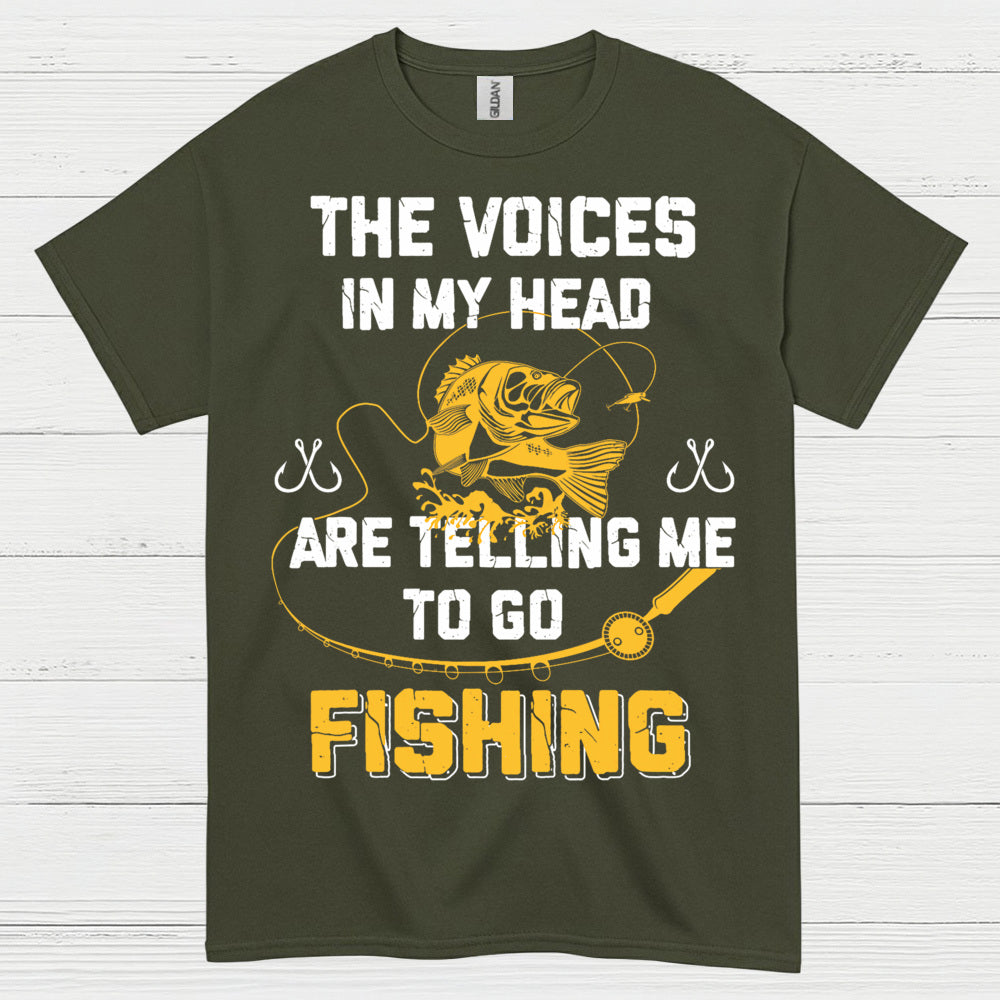 Voices In My Head Fishing T Shirt