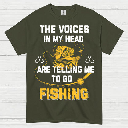 Voices In My Head Fishing T Shirt