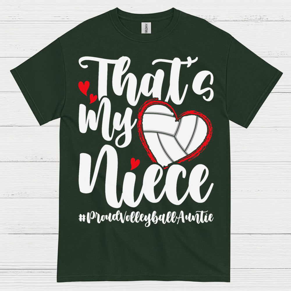 Proud Volleyball Niece Aunt T Shirt