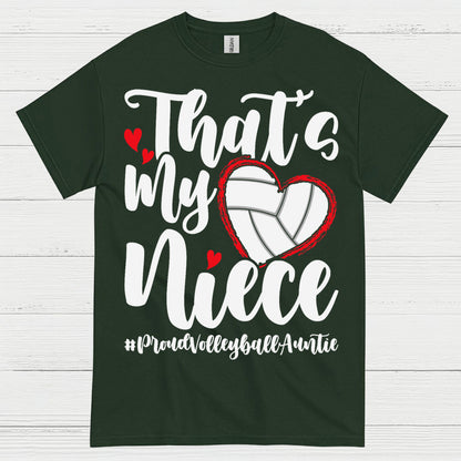 Proud Volleyball Niece Aunt T Shirt