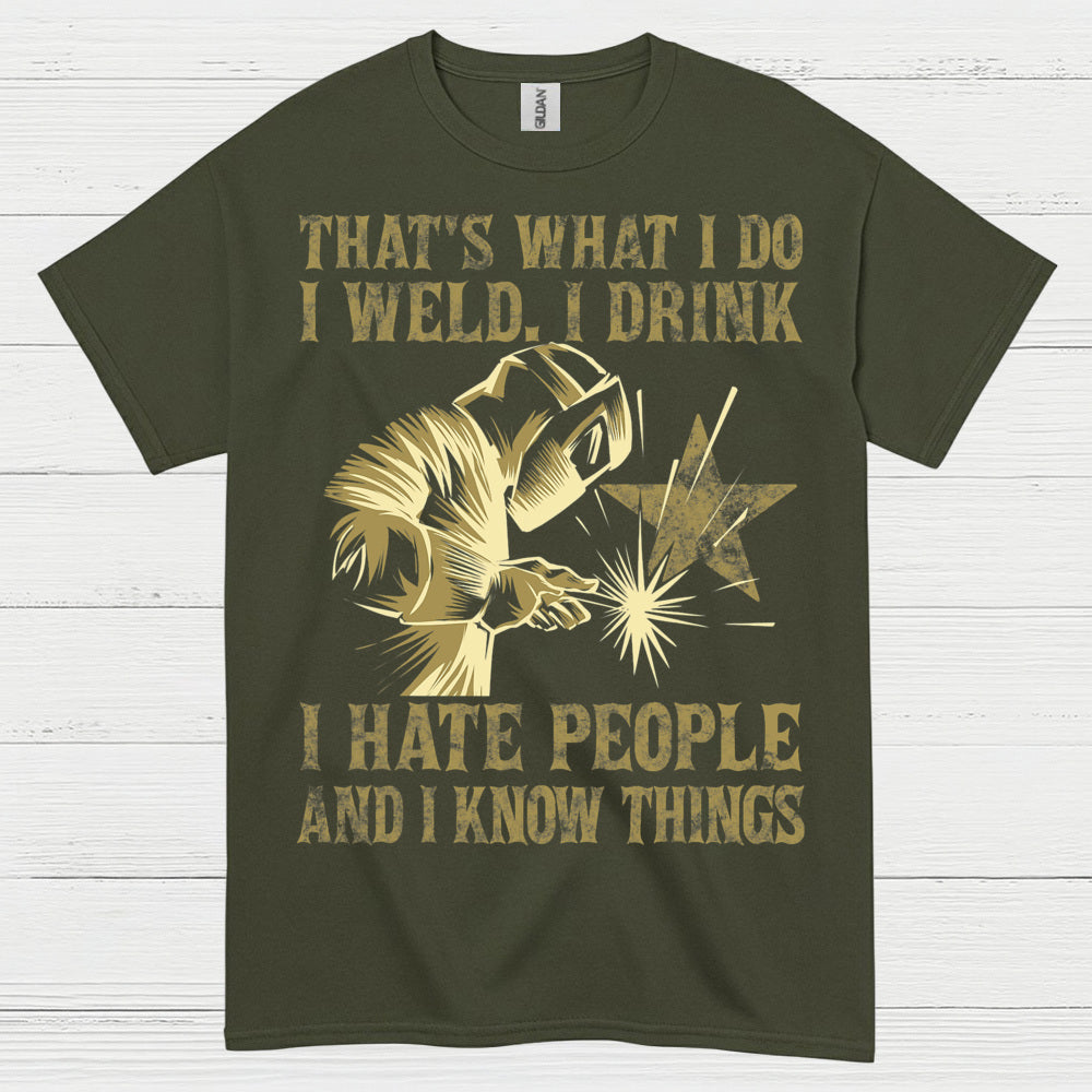 Funny Welding Drinking Quote T Shirt