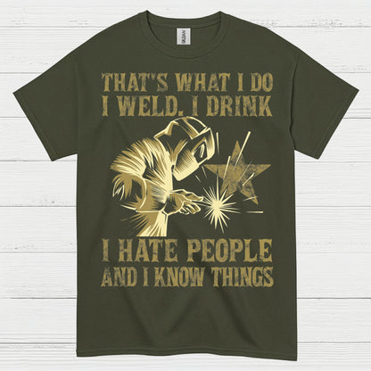 Funny Welding Drinking Quote T Shirt