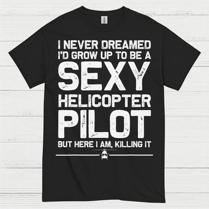 Sexy Helicopter Pilot Aviation Humor T Shirt