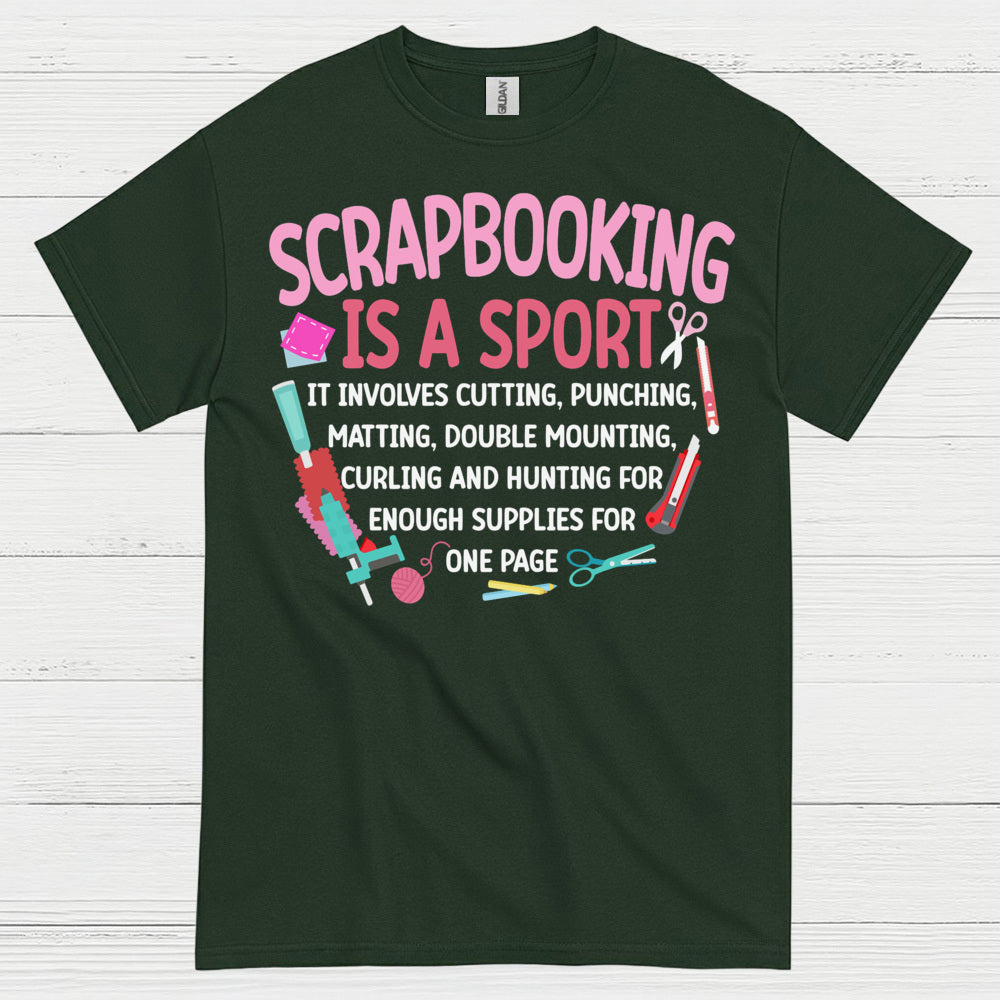 Scrapbooking Is A Sport Funny Crafting T Shirt