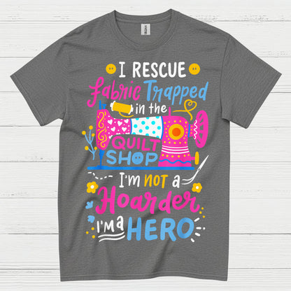 Fabric Rescue Quilting Humor T Shirt