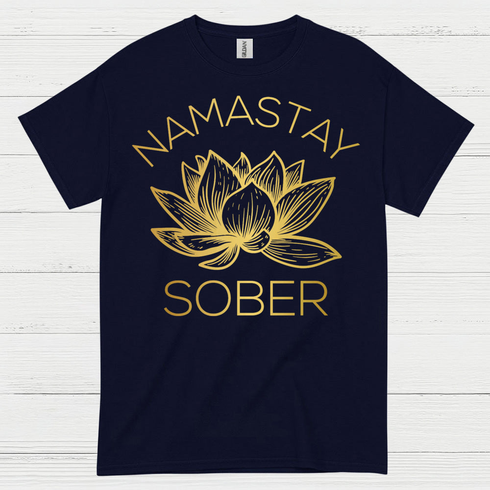 Namastay Sober Lotus T Shirt