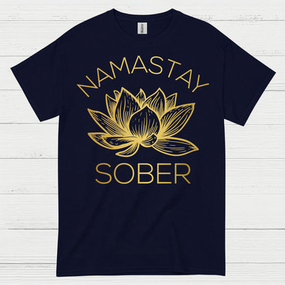 Namastay Sober Lotus T Shirt