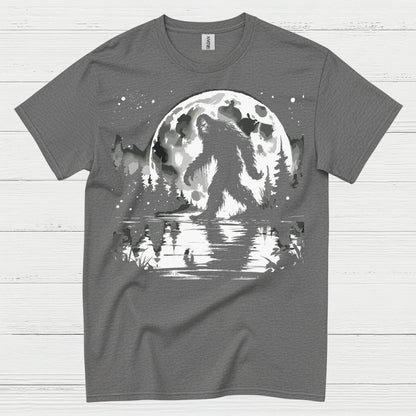Moonlight Bigfoot Forest T Shirt