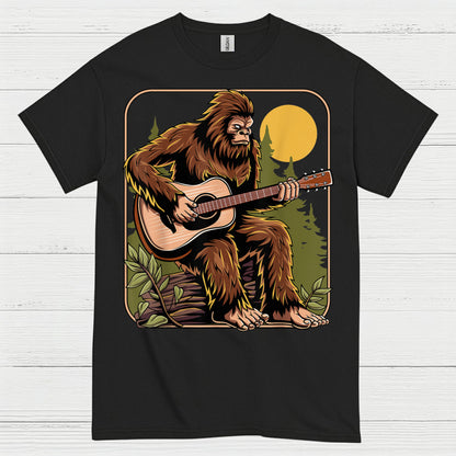 Bigfoot Guitar Player T Shirt