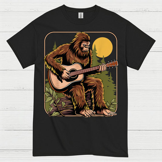 Bigfoot Guitar Player T Shirt