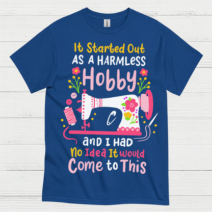Harmless Hobby Sewing Humor T Shirt