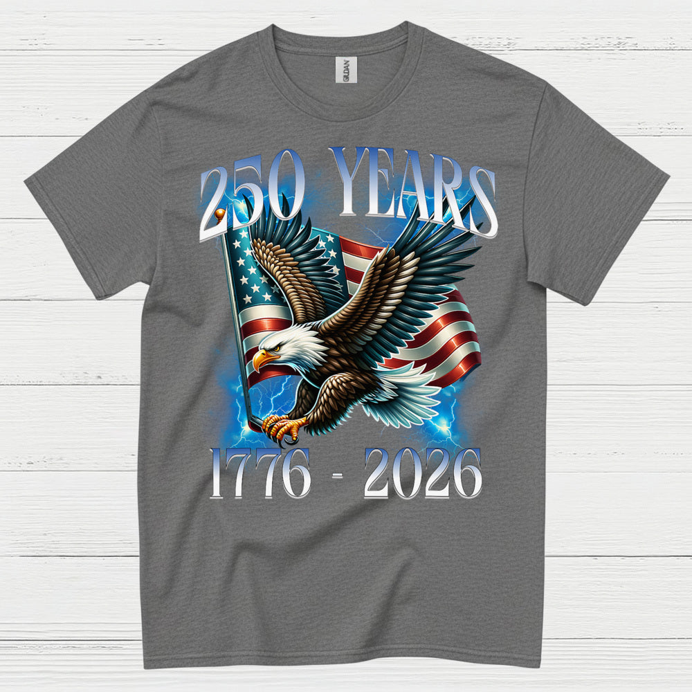 250 Years American Eagle Patriotic Anniversary T Shirt