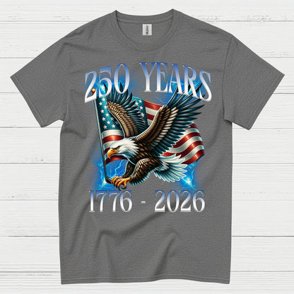 250 Years American Eagle Patriotic Anniversary T Shirt