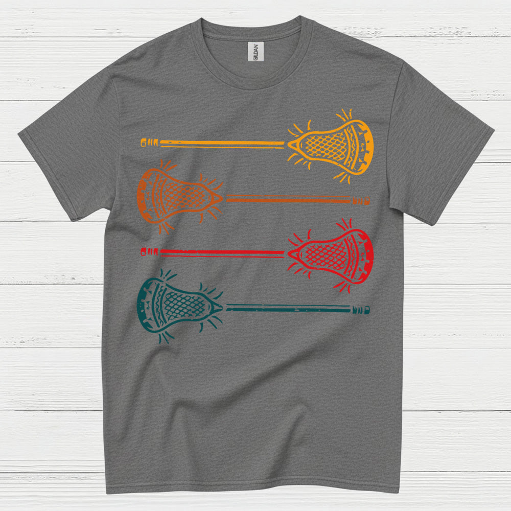 Vintage Lacrosse Sticks Retro T Shirt