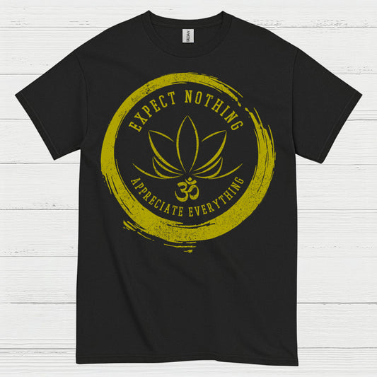 Expect Nothing Appreciate Everything Yoga T Shirt
