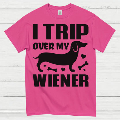 Life Is Better With A Dachshund Colorful Silhouette T Shirt