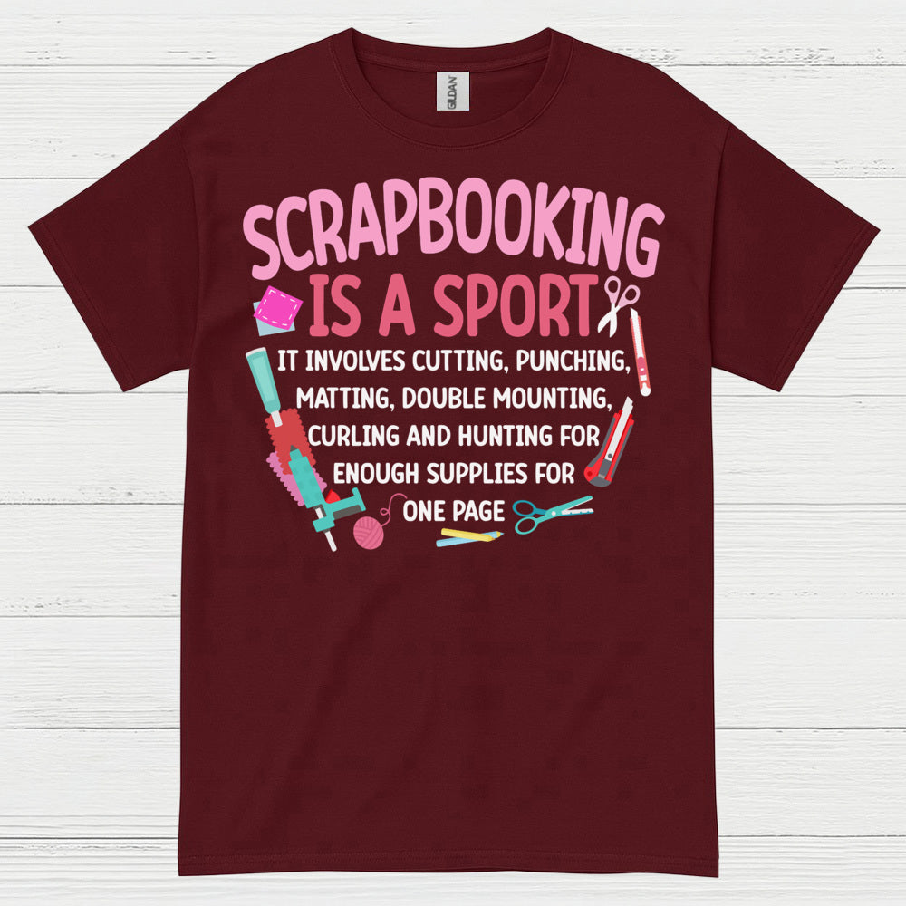 Scrapbooking Is A Sport Funny Crafting T Shirt