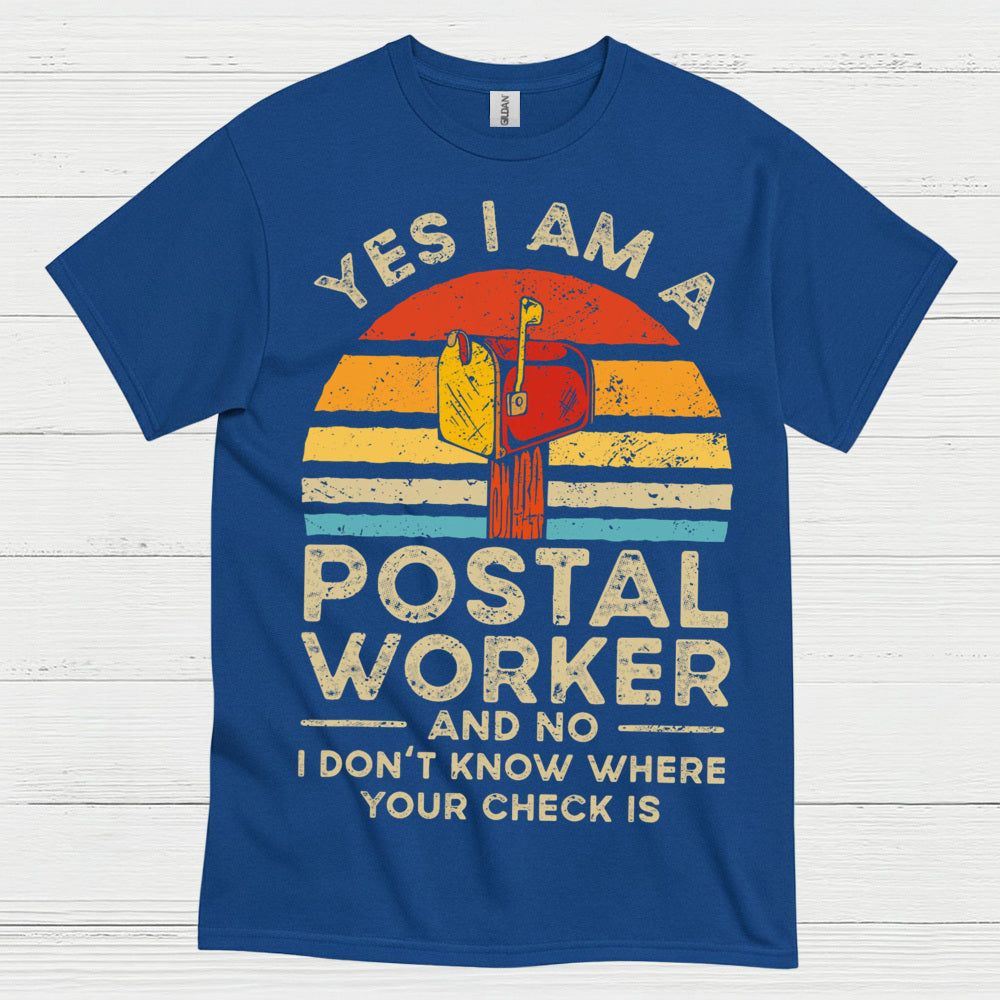 Vintage Postal Worker Humor T Shirt