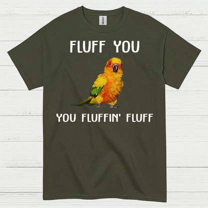 Fluff You Funny Parrot T Shirt