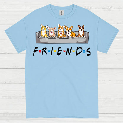 Corgi Friends Cute Dog T Shirt