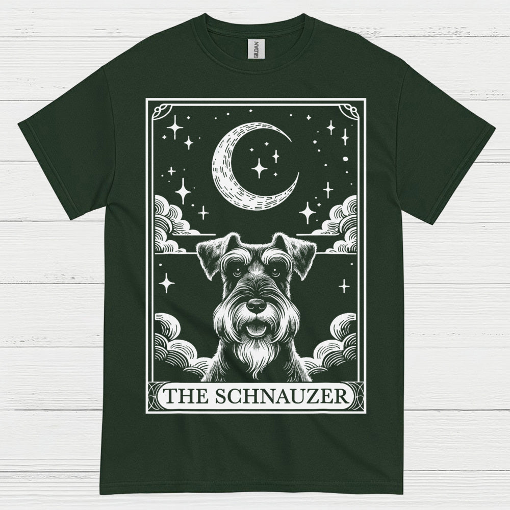 Mystic Schnauzer Moon Art Dog Lover T Shirt