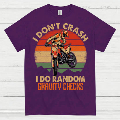Funny Gravity Checks Dirt Bike Rider T Shirt