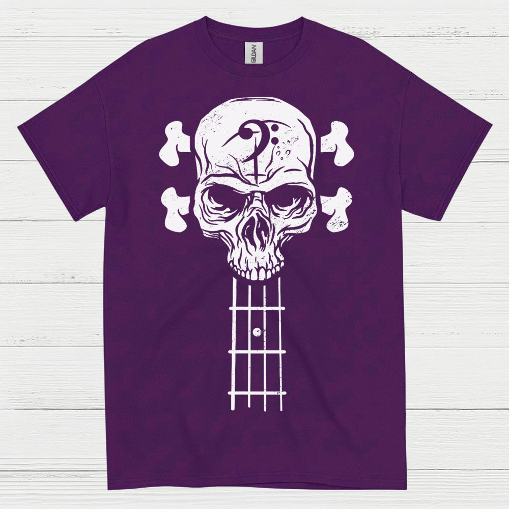 Bass Skull Guitar T Shirt