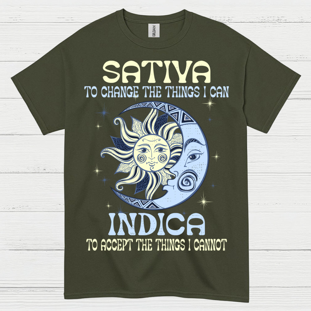 Sativa To Change The Things I Can Indica T Shirt
