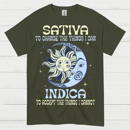 Sativa To Change The Things I Can Indica T Shirt