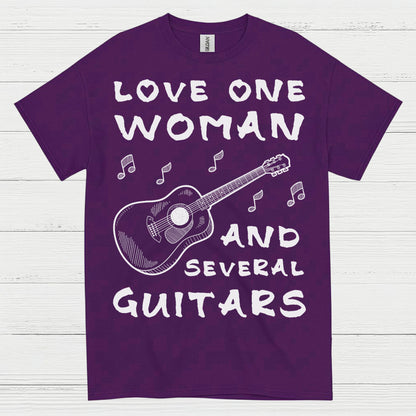 Love One Woman Guitar T Shirt