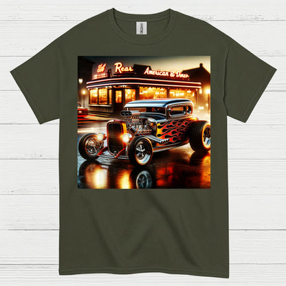 Classic Hot Rod Diner T Shirt