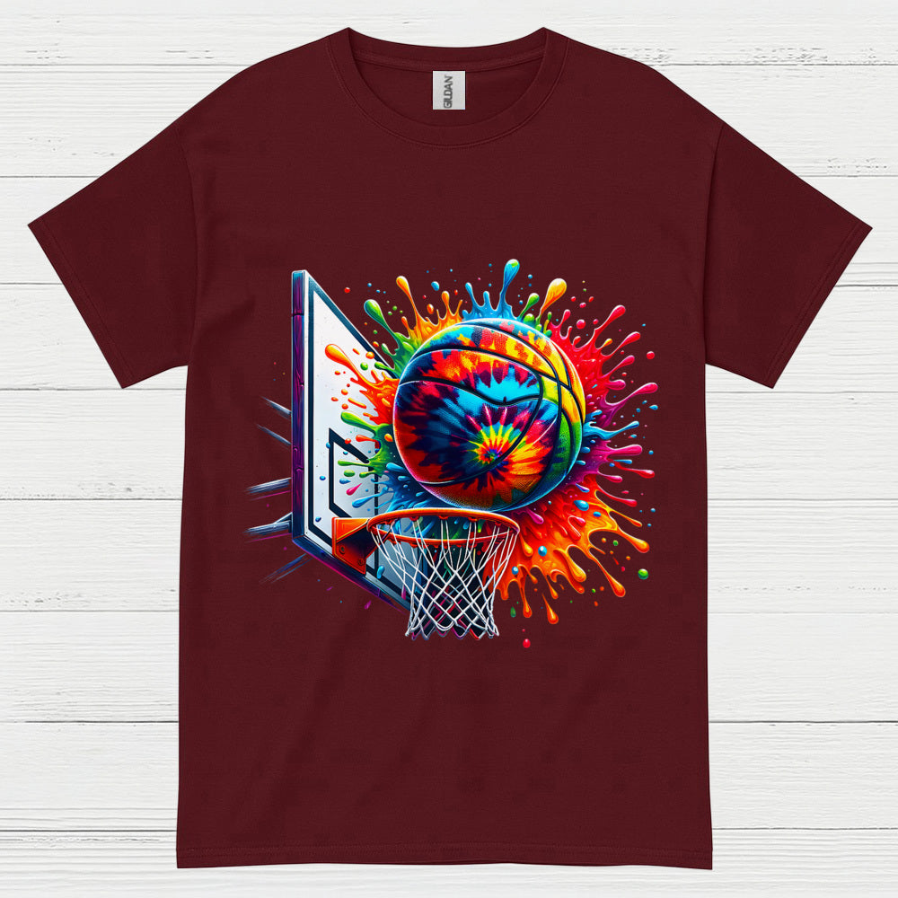 Color Splash Basketball Art T Shirt