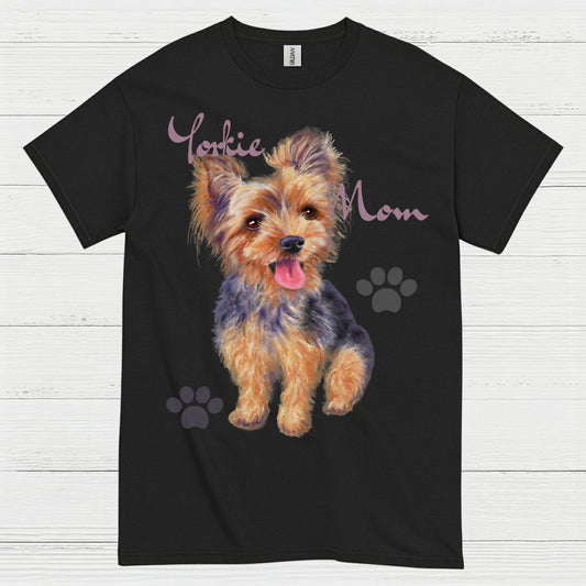 Cute Yorkie Mom Dog Lover T Shirt